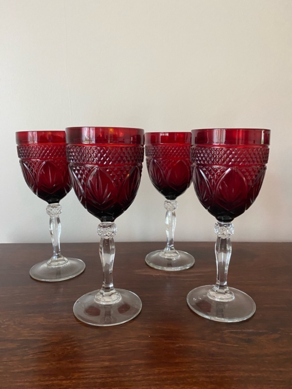 Cristal D'Arques • Durand • Crystal Wine Glasses • Set of 4 • 3 sets available